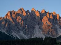 Immer mehr Zacken des Haunold glühen im Morgenlicht gegen 5:40Uhr